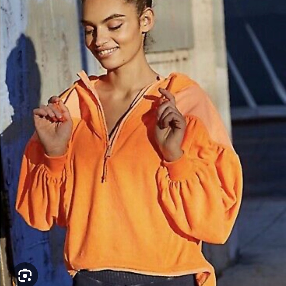 Orange Free people hoodie